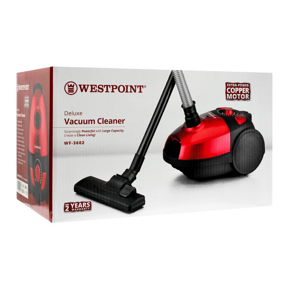 ڈبلیو ایف-3602 ویسٹ پوائنٹ ویکیوم کلینر (1500W کیپسول ٹائپ ریڈ گرے)