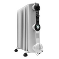 TRRS1225C Delonghi Oil Radiator Heater Comfort Temp 12 Fins Radias 2500W White