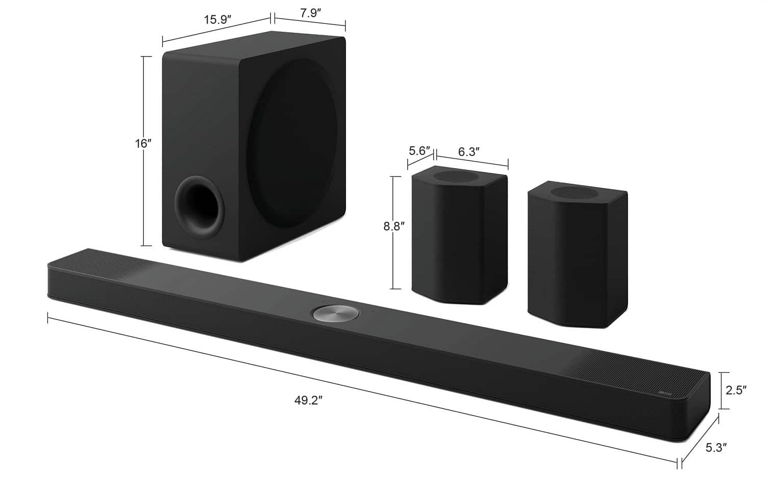 LG Soundbar S95AR 9.1.5 Channel Surround Sound Dolby Atmos