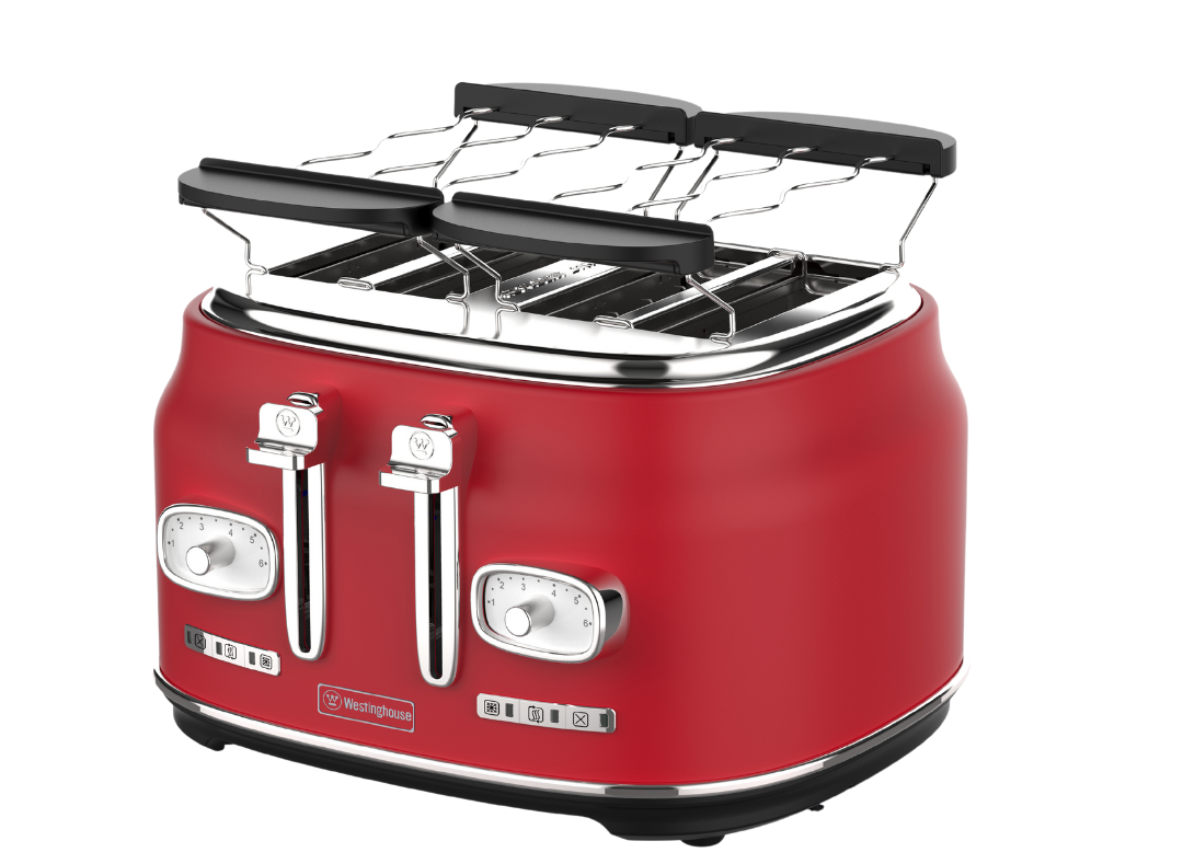 WKTTBD809WH Westinghouse 4-Slice Toaster Retro