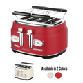 Westinghouse 4-Slice Toaster Retro WKTTBD809WH Red