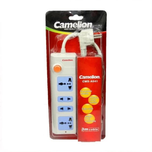 CMS-541 Camelion Extension Lead (3Mtr 4Sockets)