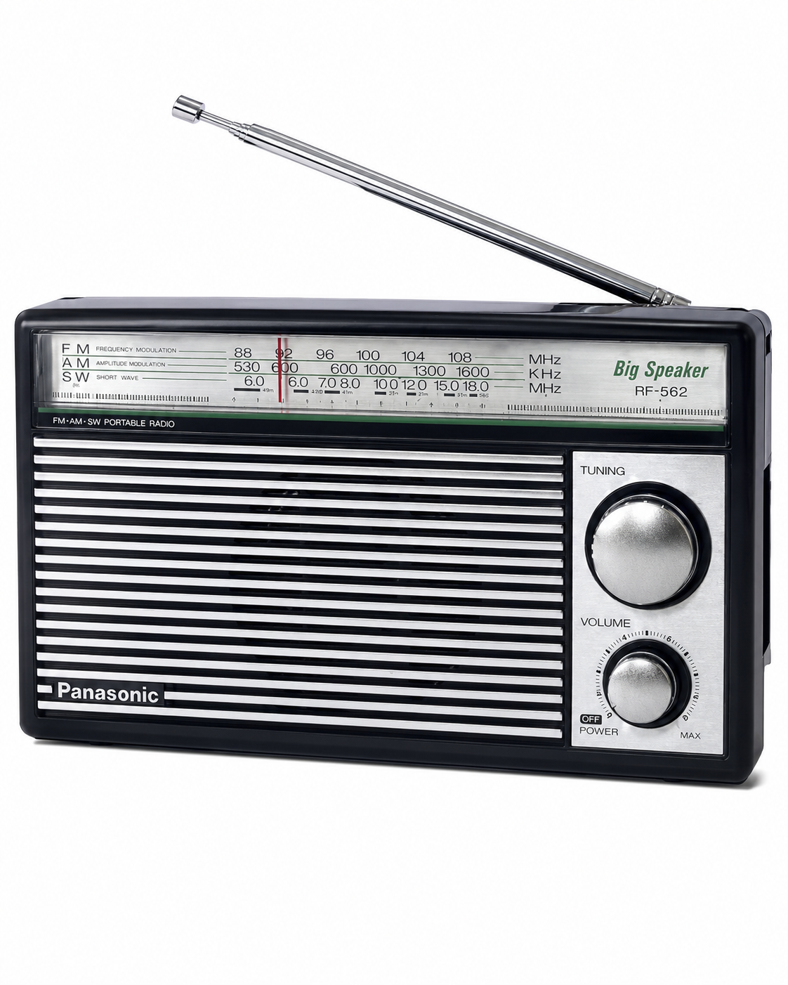 RF-562 DD پیناسونک پورٹ ایبل 3 بینڈز ریڈیو