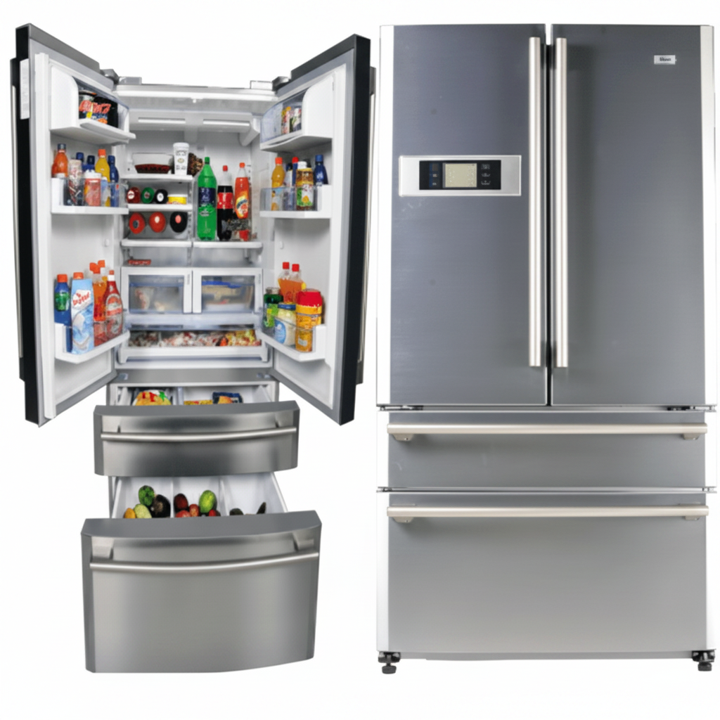 HRB-708FFSS Haier French Door Refrigerator 700Ltr Silver