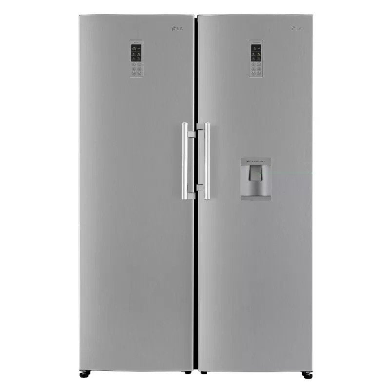 GC-B414ELFM/F411ELDEM  LG Smart Inverter Upright Fridge Freezer Pair (324Ltr) Silver
