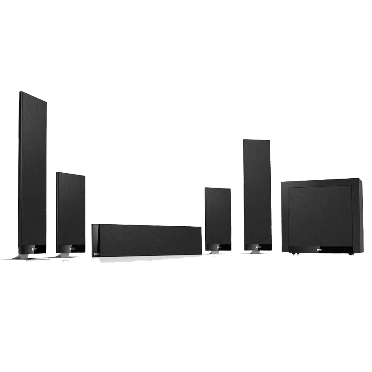 KEF T205 5.1 Home Theater System T Series Black