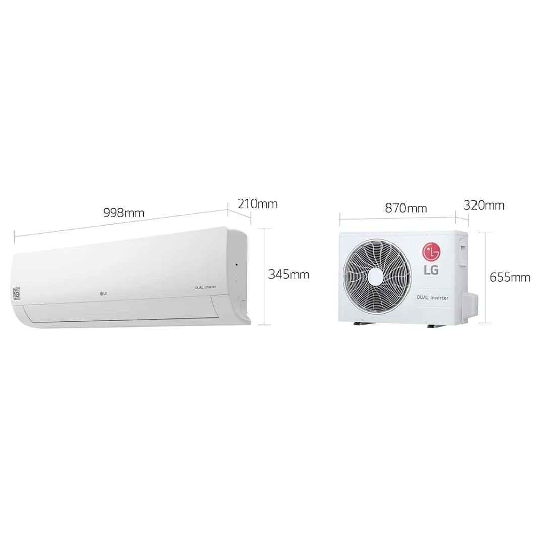 LG 2.0 Ton Dual T3 Inverter Split Air Conditioner S4NWBDK2F31 Wifi