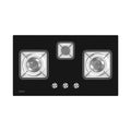 Haier Tempered Glass 3Burner Hob HCC-Q57326 LPG