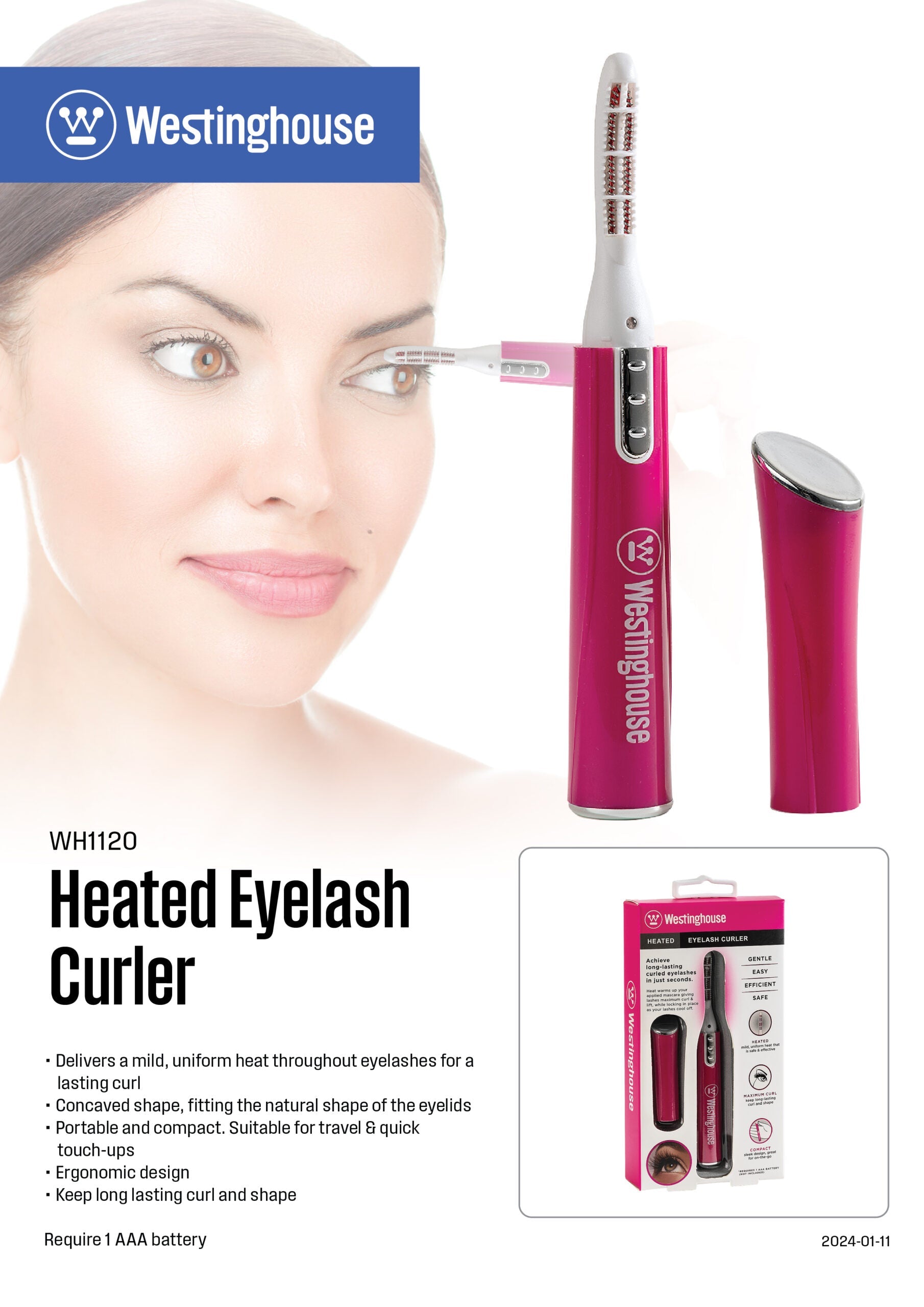 Westinghouse Heated Eye Lash Curler WH1120