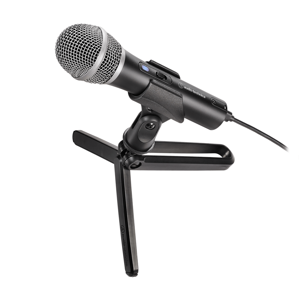 Cardioid Dynamic USB/XLR Microphone ATR2100XUSB with tripod