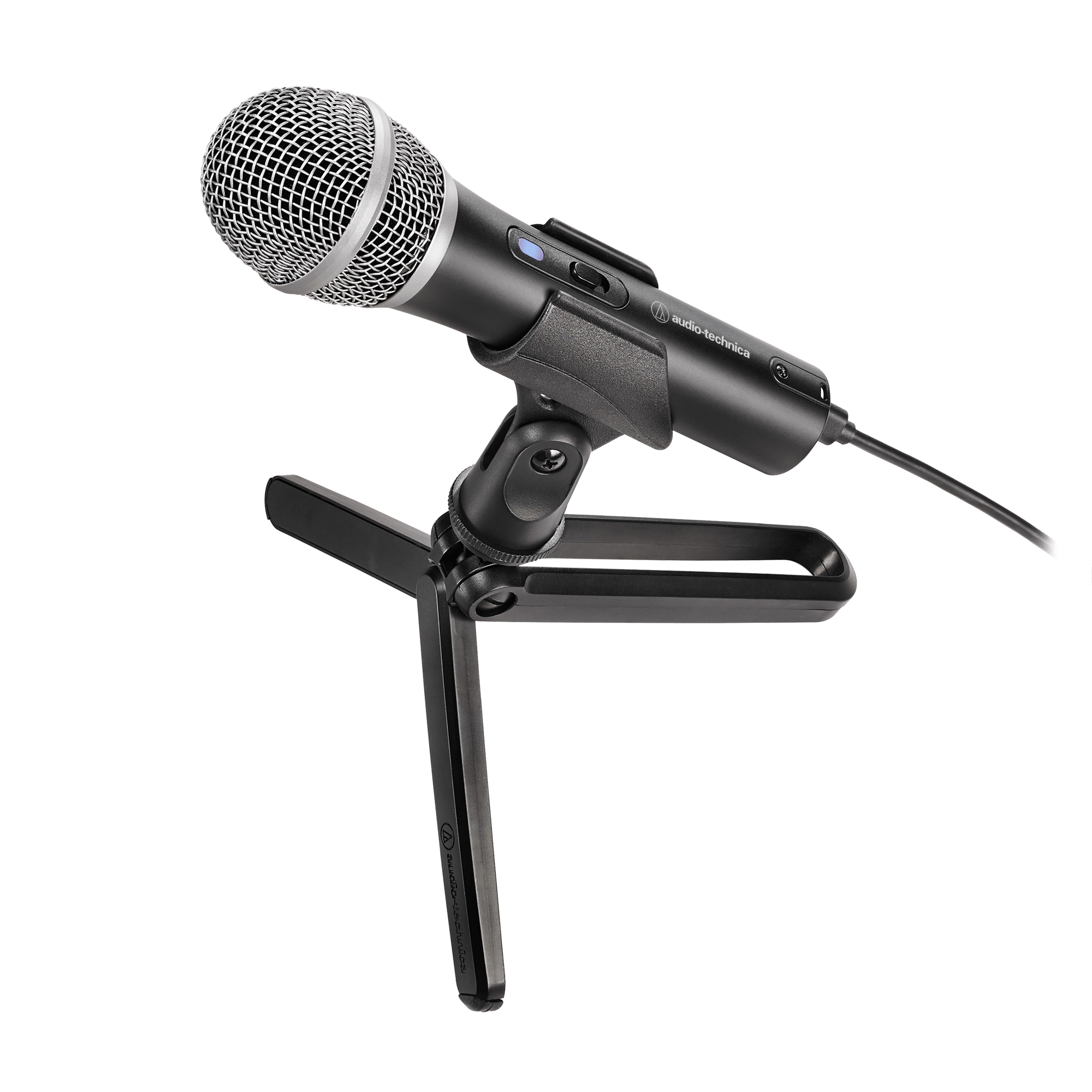 Cardioid Dynamic USB/XLR Microphone ATR2100XUSB with tripod