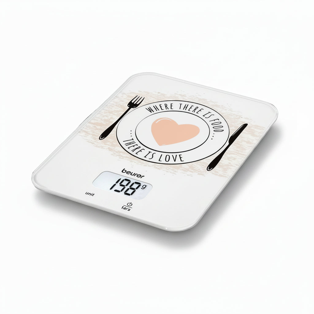 KS19 Beurer Fresh Kitchen Scale Digit Size 20mm White/Green