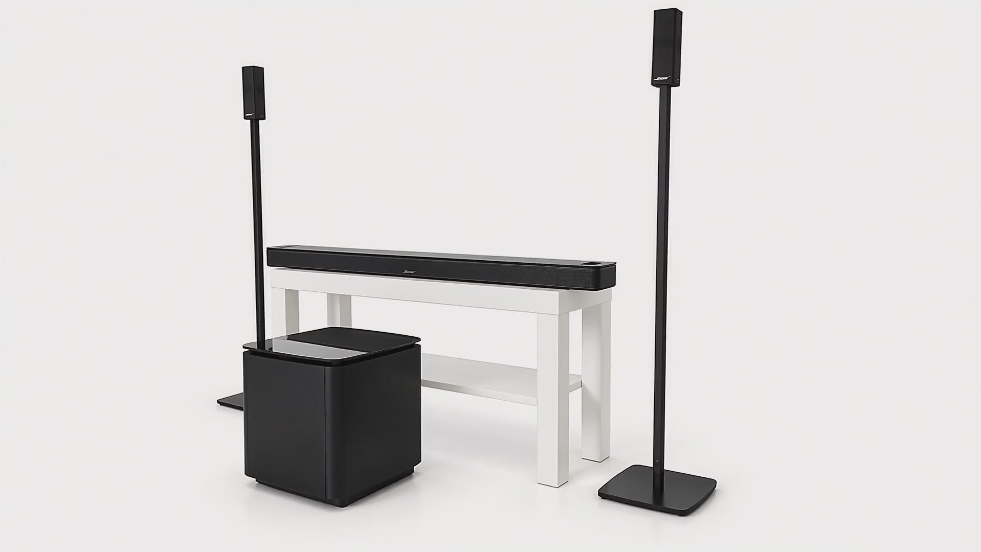 Bose Soundbar Ultra with Base Module 700 OmniJewel Speaker & Floor Stand