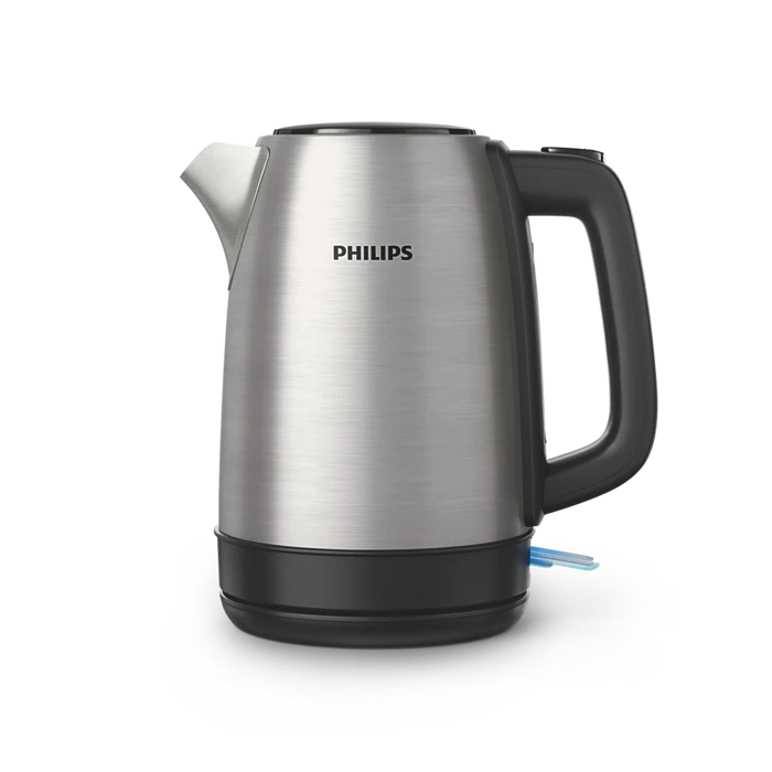 HD9350/92 Philips Metal Kettle-Spring Lid, Light indicator 1.7Ltr Silver
